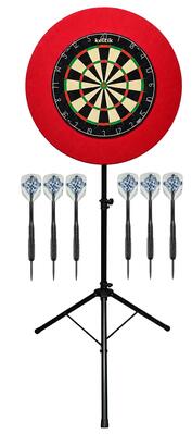 Keltik complete steeltip-dartset met dartbord, standaard, surround en darts