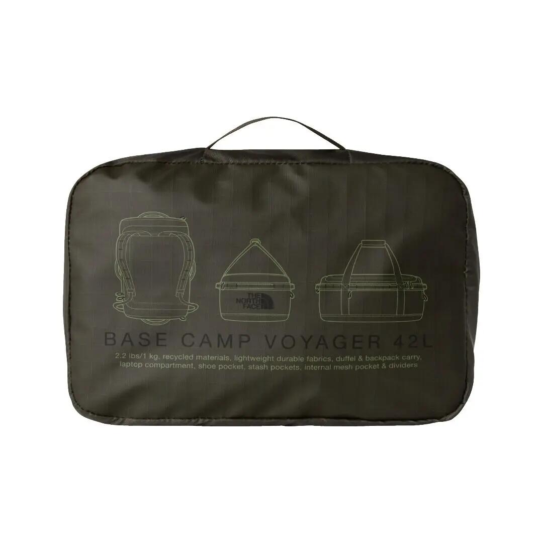 Bolsa de Deporte Verde The North Face Base Camp Duffle Voyager 42L New Taupe Gr 4/5