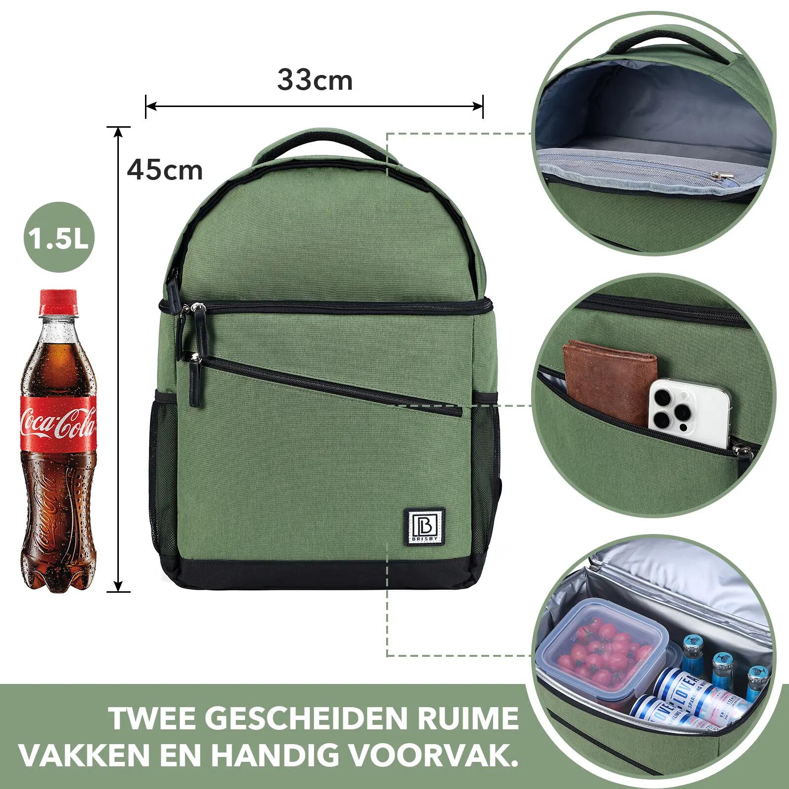 Sac isotherme 25 L vert 5/7