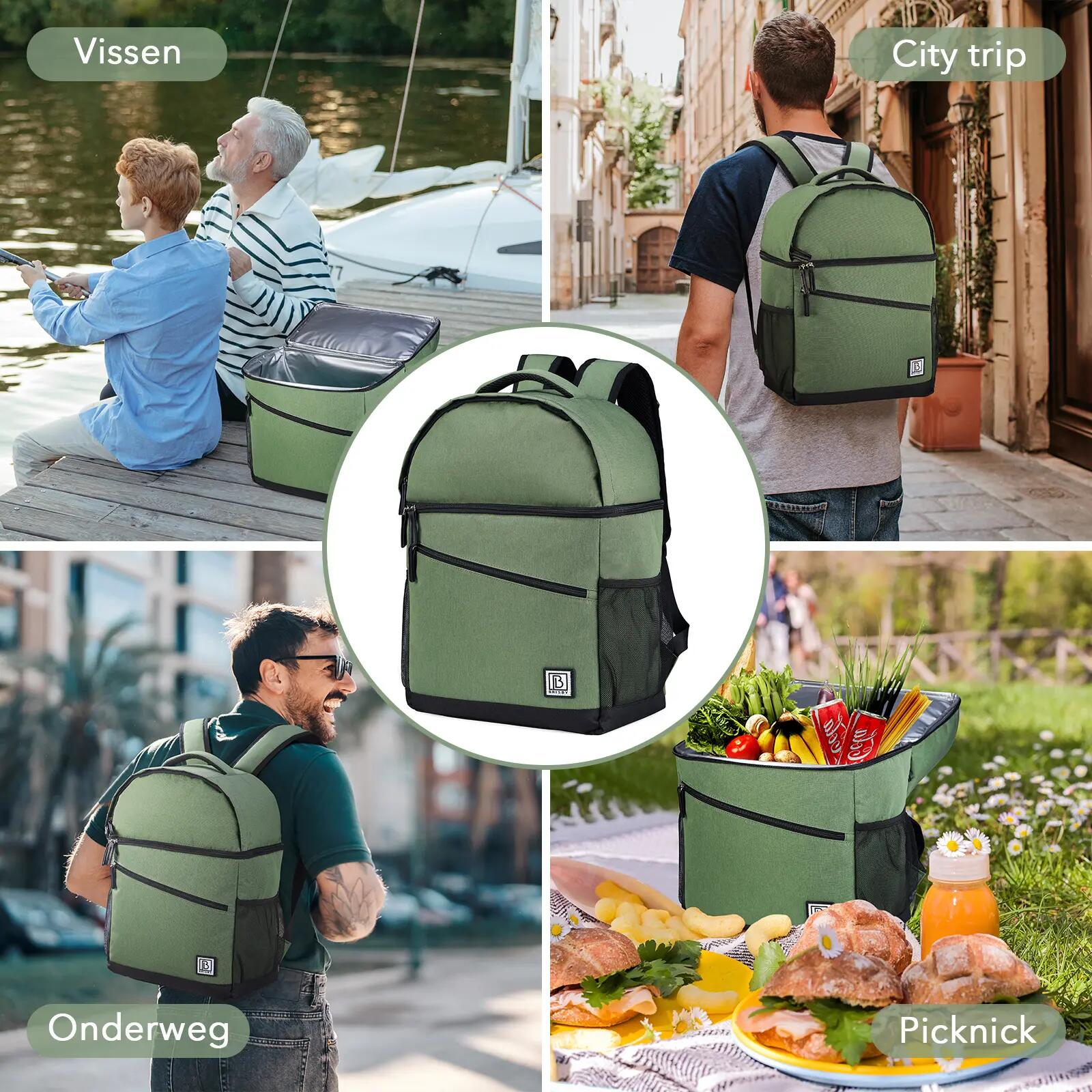 Sac isotherme 25 L vert 4/7