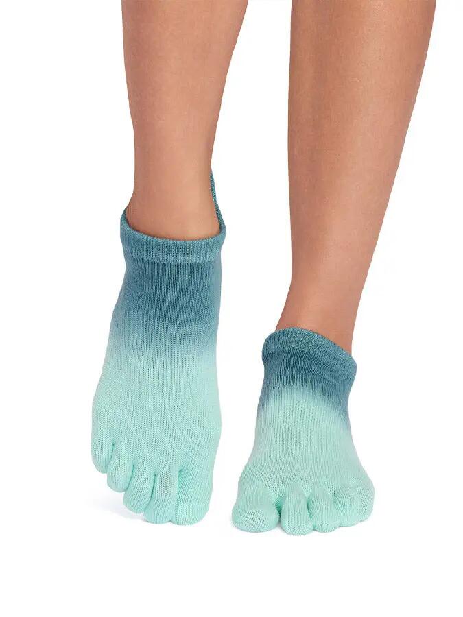 ToeSox Yoga No-Show Grip Socks teensokken - Smaragdgroen - 36/38 2/6