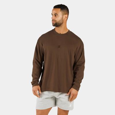 Zeuz basis comfort shirt met lange mouwen – heren – zwart – maat l