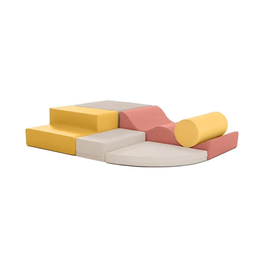 Baby & Toddler Soft Play Set Foam Climbing Blocks Explorer Pastel Fries