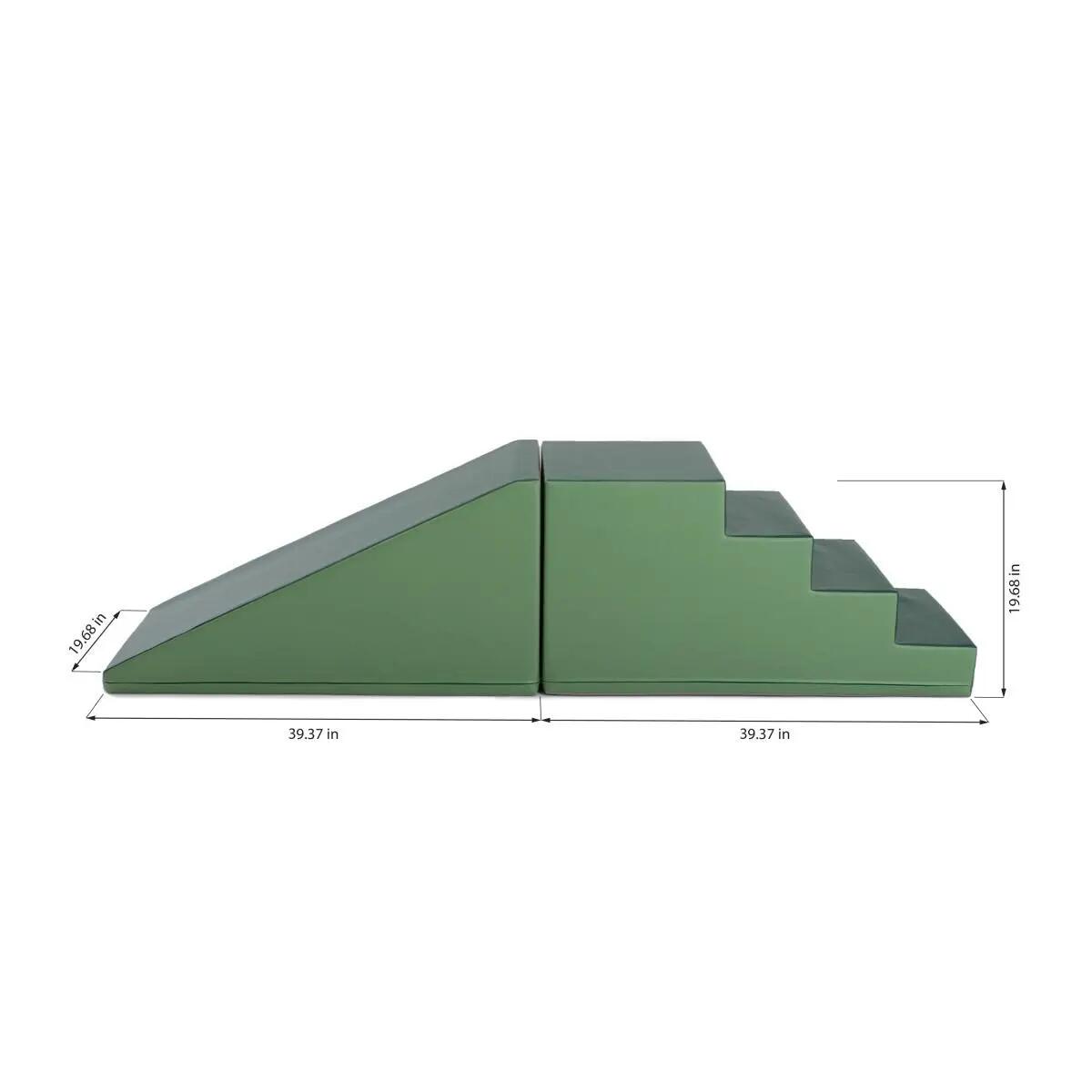 Ensemble blocs 1X vert réséda- vert pin 3/3