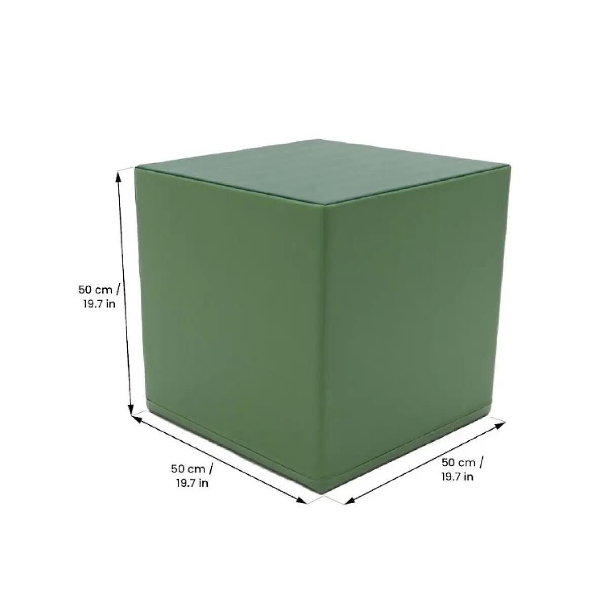 Méga cube en mousse vert réséda/pin 2/2