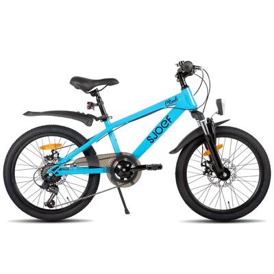 Climb mountainbike jongens 20 inch - 6-8 jaar - 6v & schijfrem – blauw