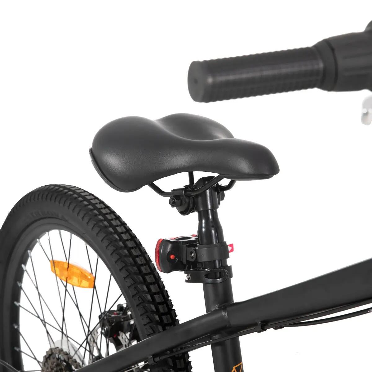Climb Mountainbike Jongens 22 inch - 7-9 Jaar - 6V & Schijfrem – Zwart 9/12