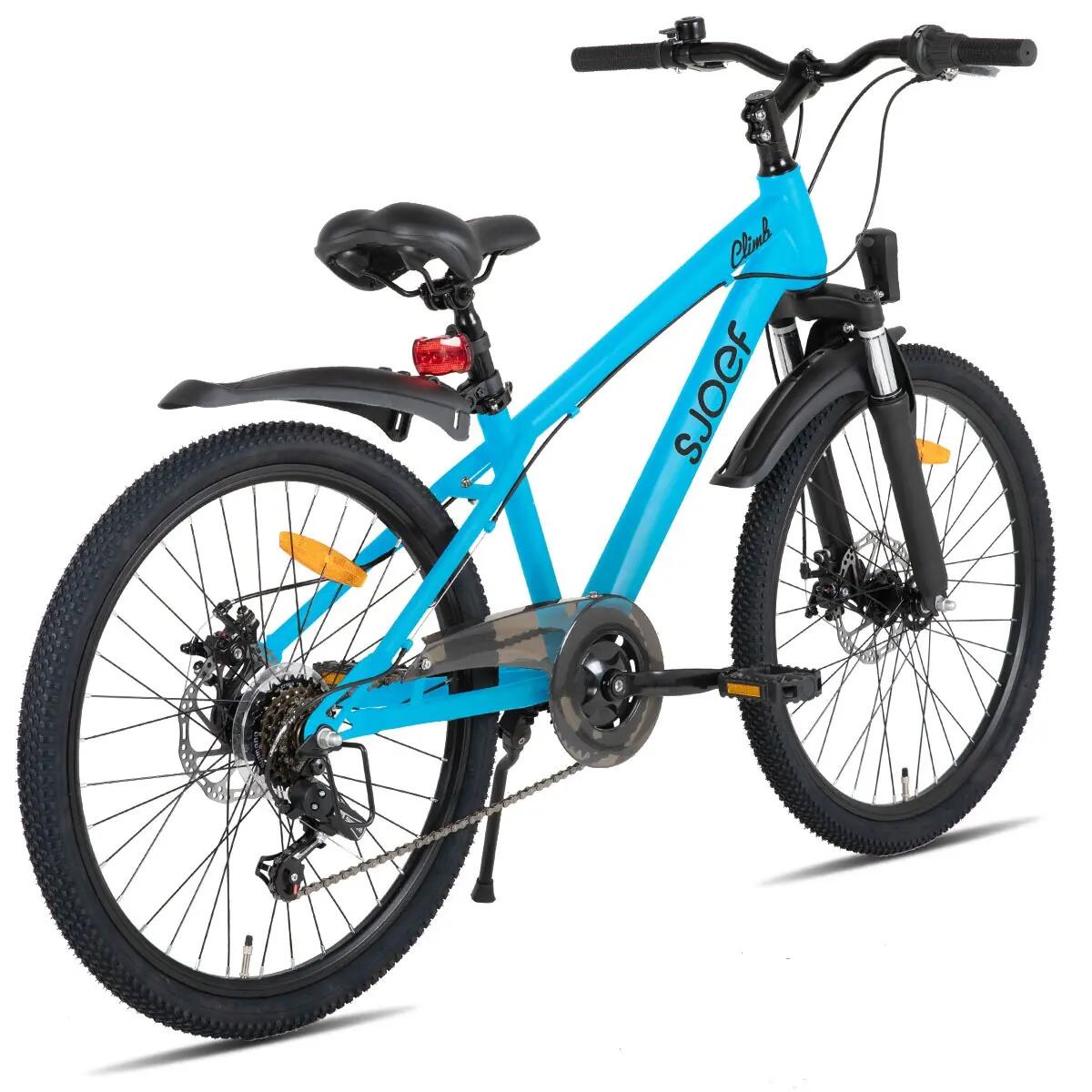 Climb Mountainbike Jongens 24 inch - 8-12 Jaar - 6V & Schijfrem - Blauw 8/8