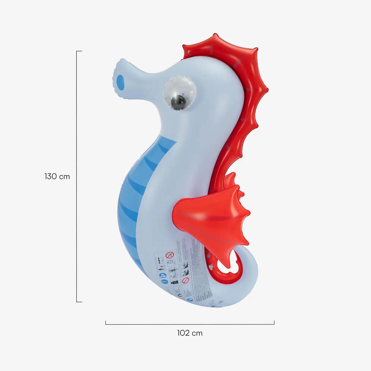 Flamingueo Salvagente Bambini Cavalluccio Marino Gigante PVC Blu 6/6
