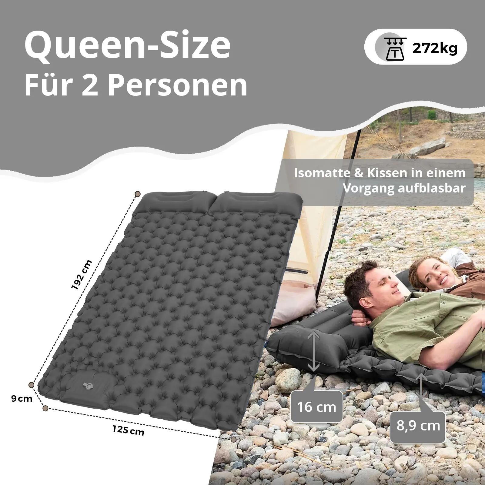 Cama de aire para camping Wildwood Double 2 personas colchoneta doble 1,6 kg 2/7