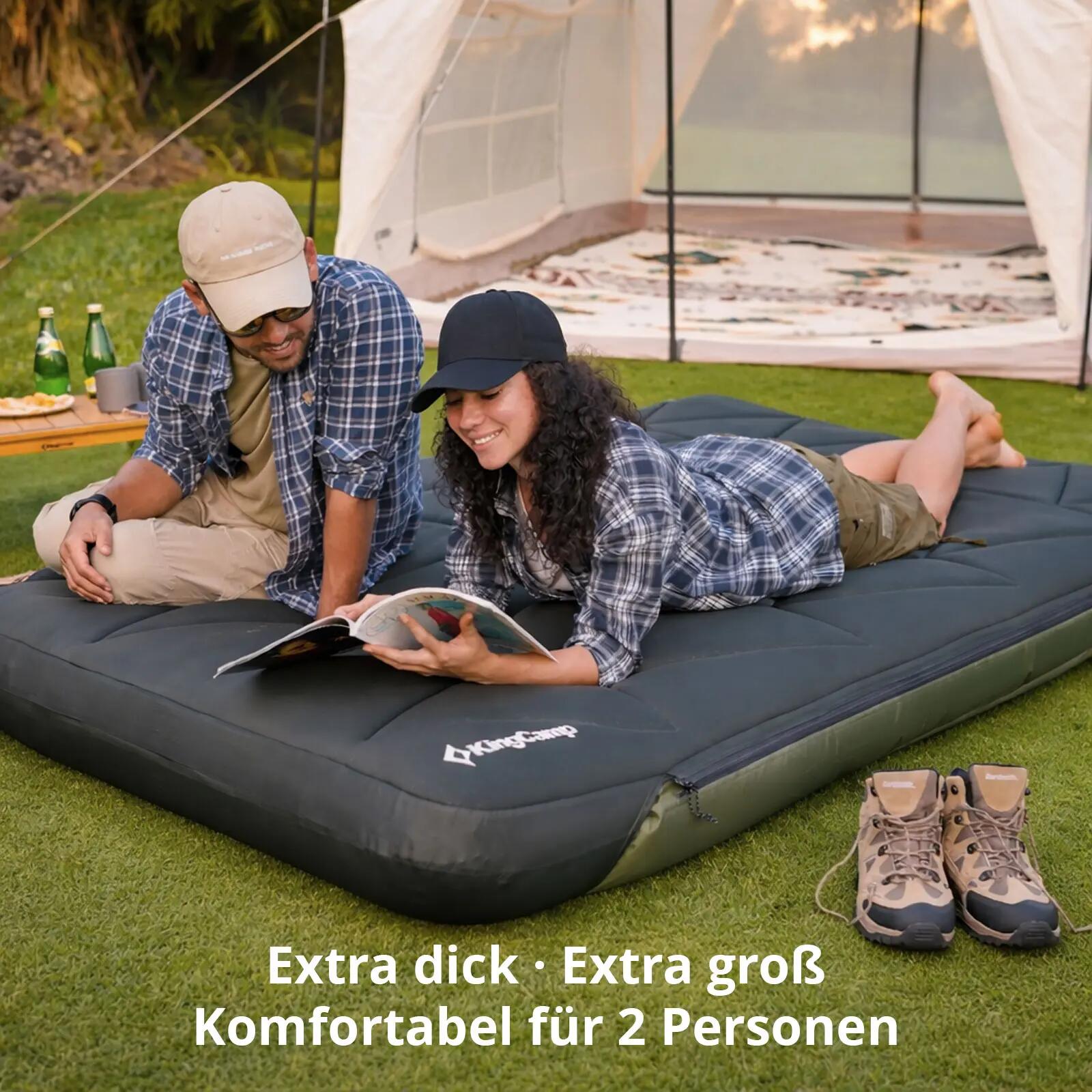 Lit à air LuxeAir Double 2 personnes Matelas de camping + housse 17 cm 3/7