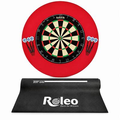 Keltik complete steeltip-dartset met bord, darts, surround & mat