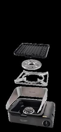 CADAC Van Cook FFD BBQ Plate - Kompakter Camping-Grill mit Flammschutz