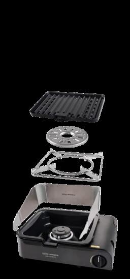 CADAC Van Cook FFD BBQ Plate - Kompakter Camping-Grill mit Flammschutz
