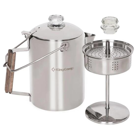 Happy Brew Percolator 1 L Cafetera Espresso de acero inoxidable 1,7 L