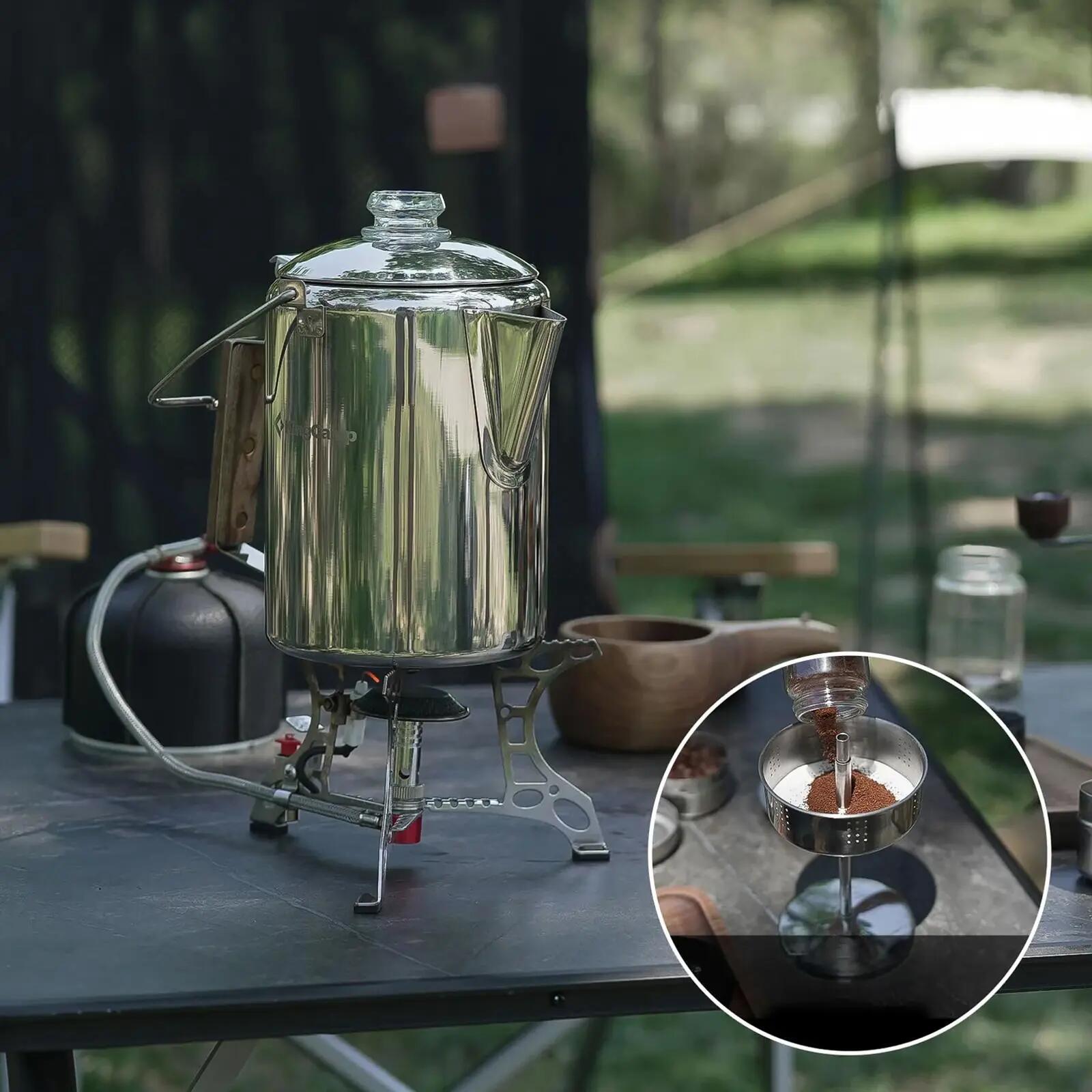Happy Brew Percolator 1 L Cafetera Espresso de acero inoxidable 1,7 L 7/7