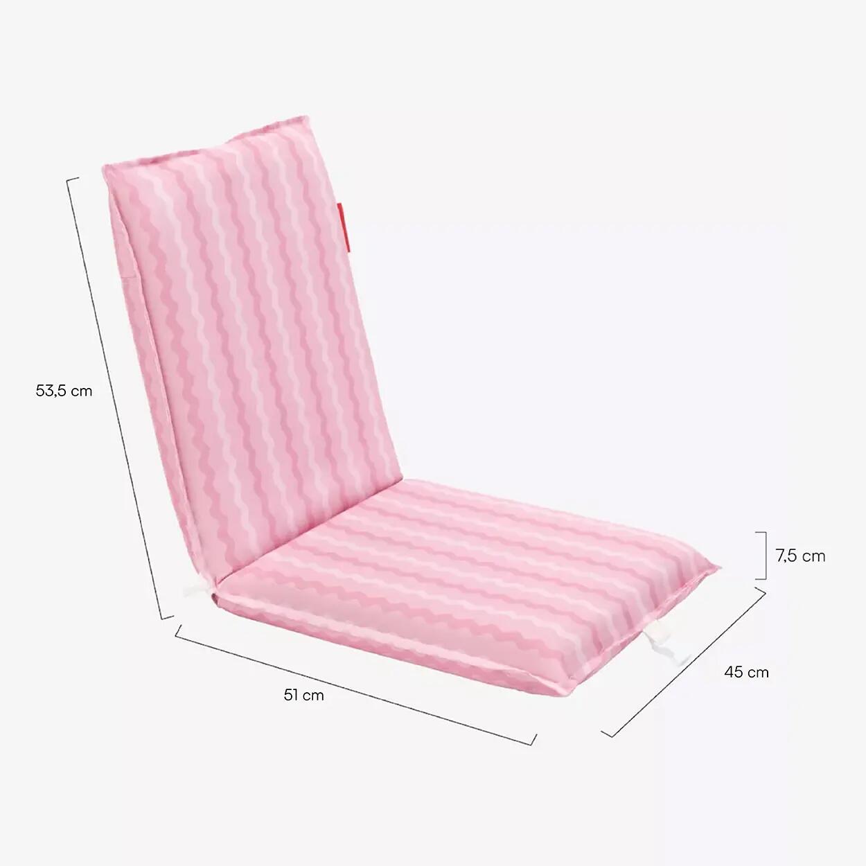 Flamingueo cadeira praia espreguiçadeira mochila poliéster rosa 7/7