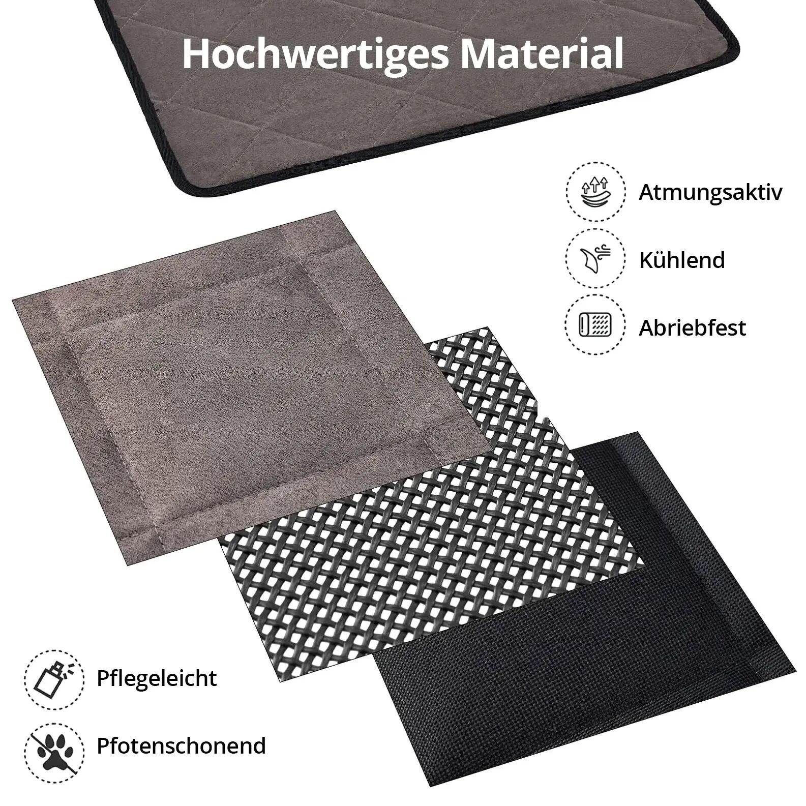 Hundbett Hunde Liege Outdoor Matte Faltbar Erhöht Waschbar Mesh 57x57cm 7/7
