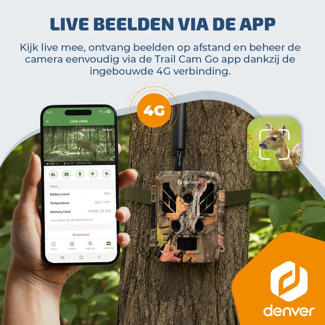Wildcamera - 4K Ultra HD - 4G LTE - Nacht zicht - 48MP - WSL8050 2/7