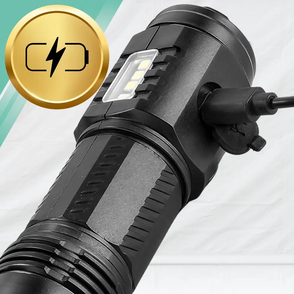Mocna Latarka LED Akumulatorowa USB-C Survival Z MAGNESEM 4/7