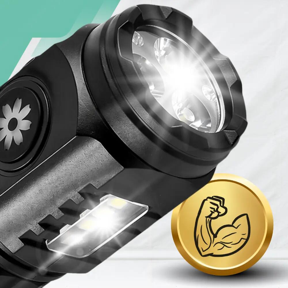 Mocna Latarka LED Akumulatorowa USB-C Survival Z MAGNESEM 2/7