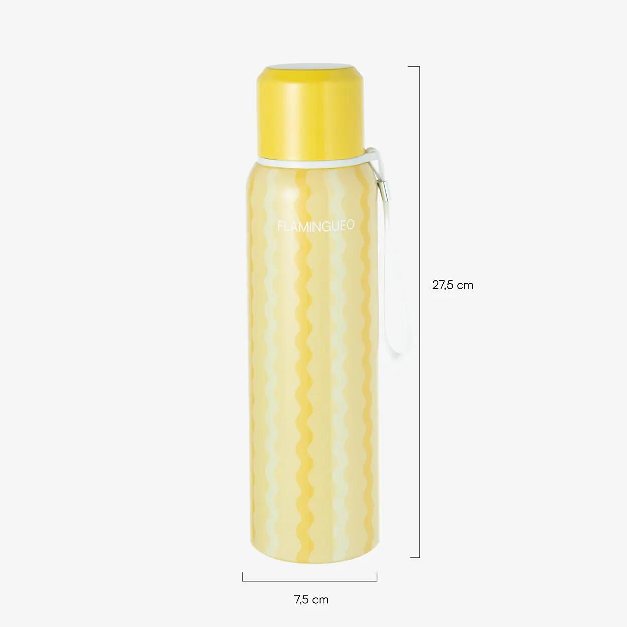 Flamingueo gourde enfant acier jaune 8/8