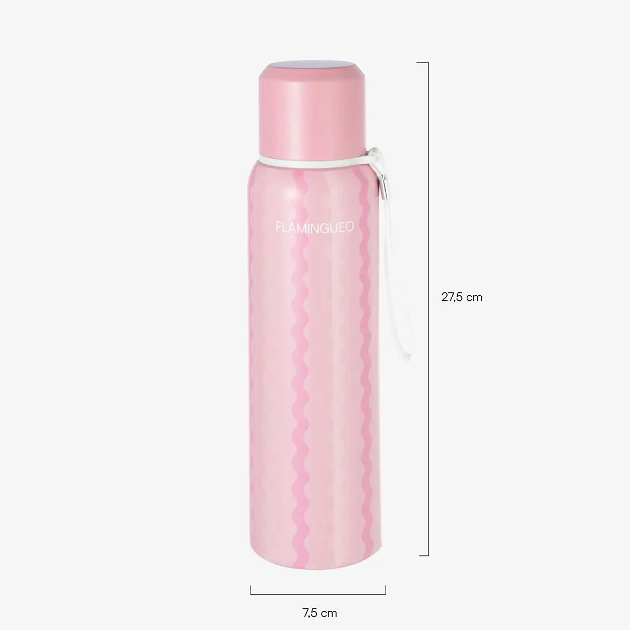 Flamingueo kinder thermoflasche edelstahl rosa 8/8