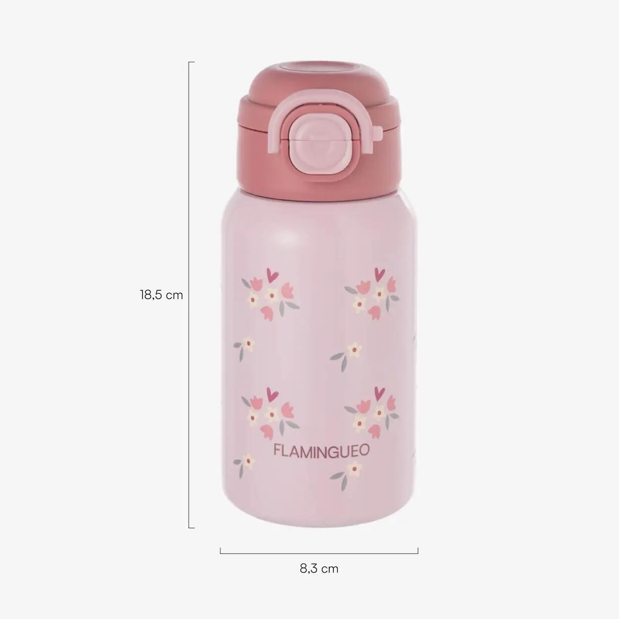 Flamingueo kinder thermoflasche edelstahl rosa 8/8