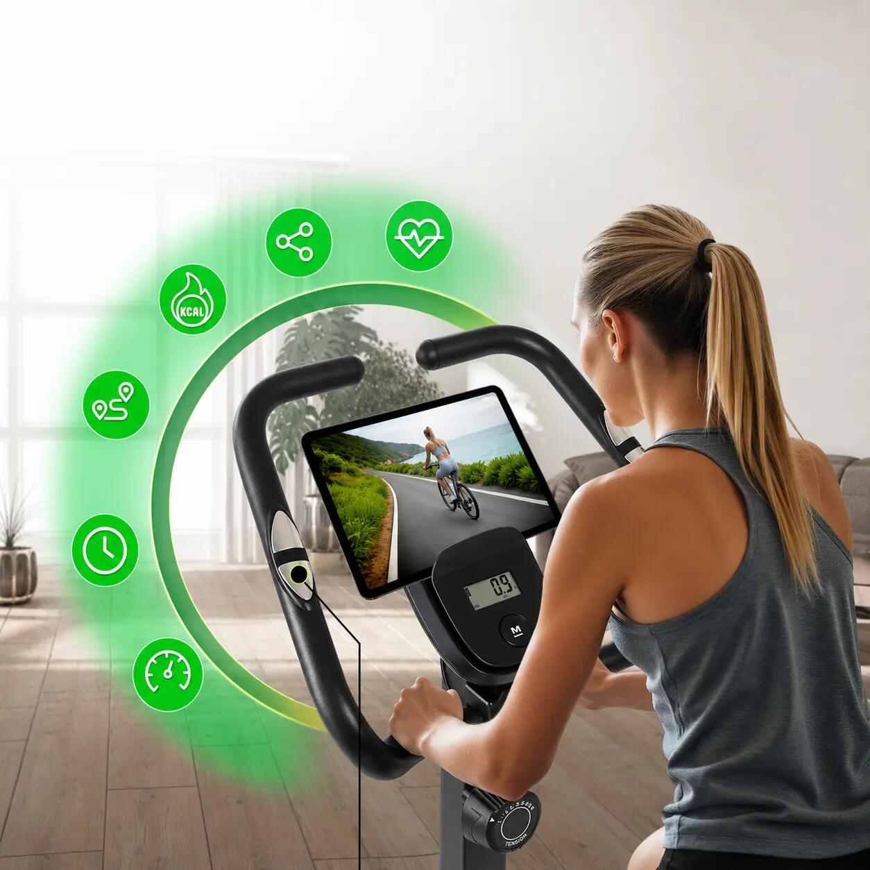 Heimtrainer Activ mit Magnetbremse, 14 Stufen & Komfortsattel 4/10