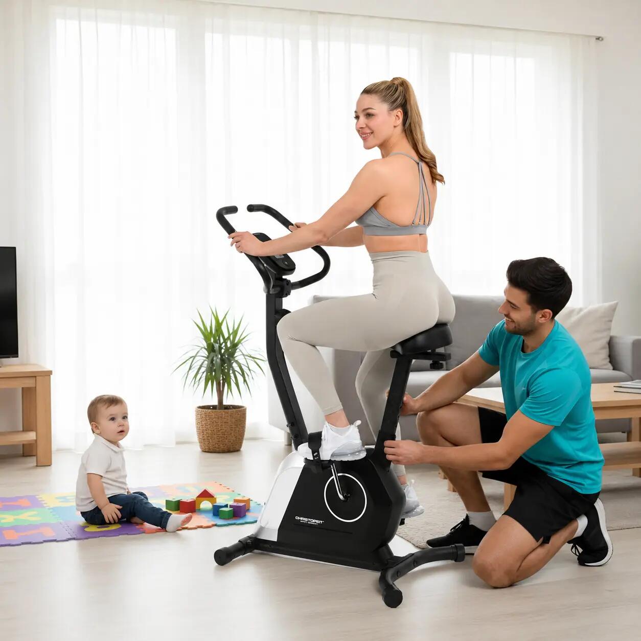 Heimtrainer Activ mit Magnetbremse, 14 Stufen & Komfortsattel 3/10