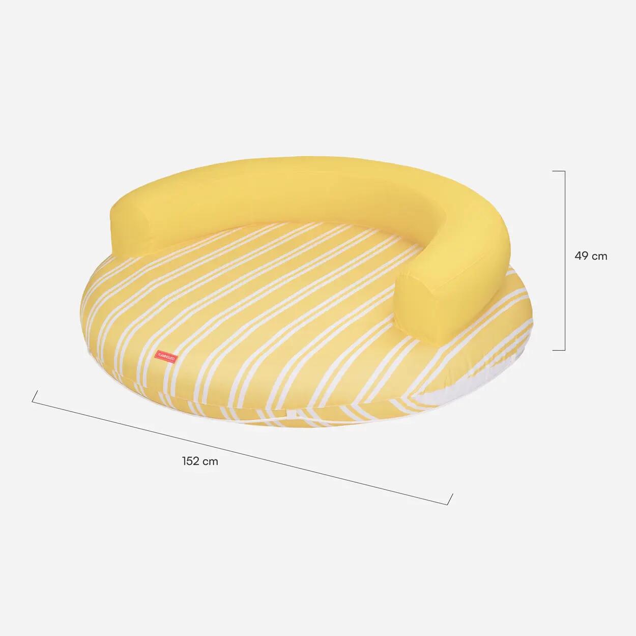 Flamingueo Materassino Gonfiabile Piscina PVC Giallo 7/7