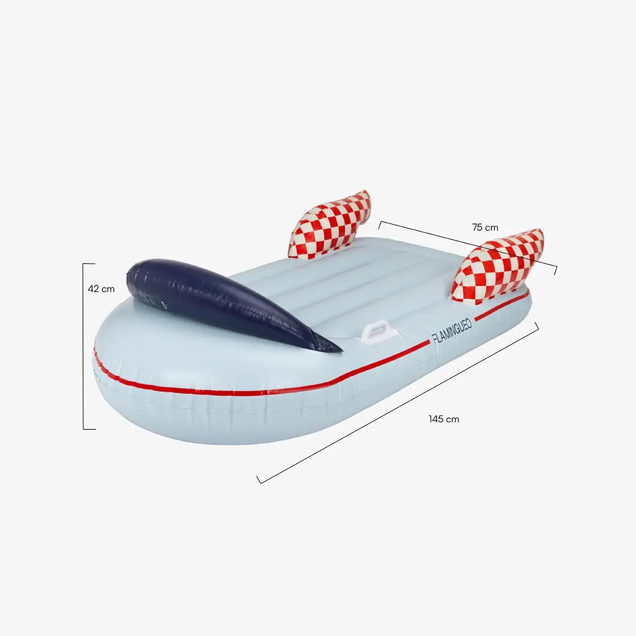 Flamingueo Pool Float Kids PVC Sonnenliege Blau 8/8