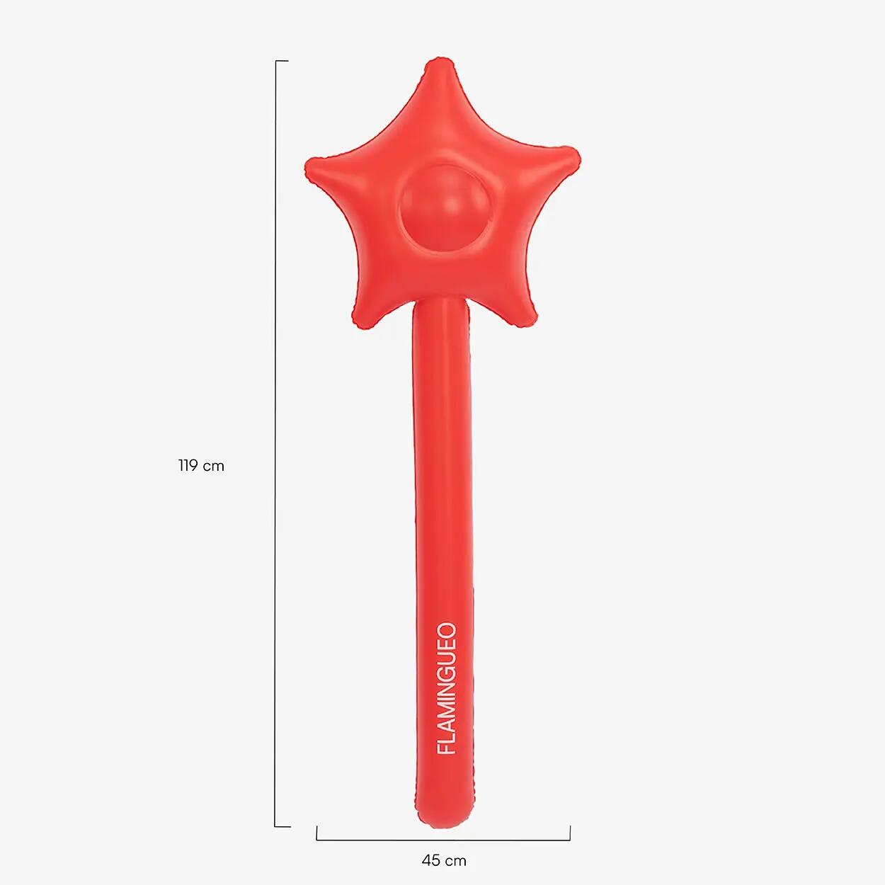 Flamingueo Bouée Étoile Géante Piscine PVC Rouge 5/5