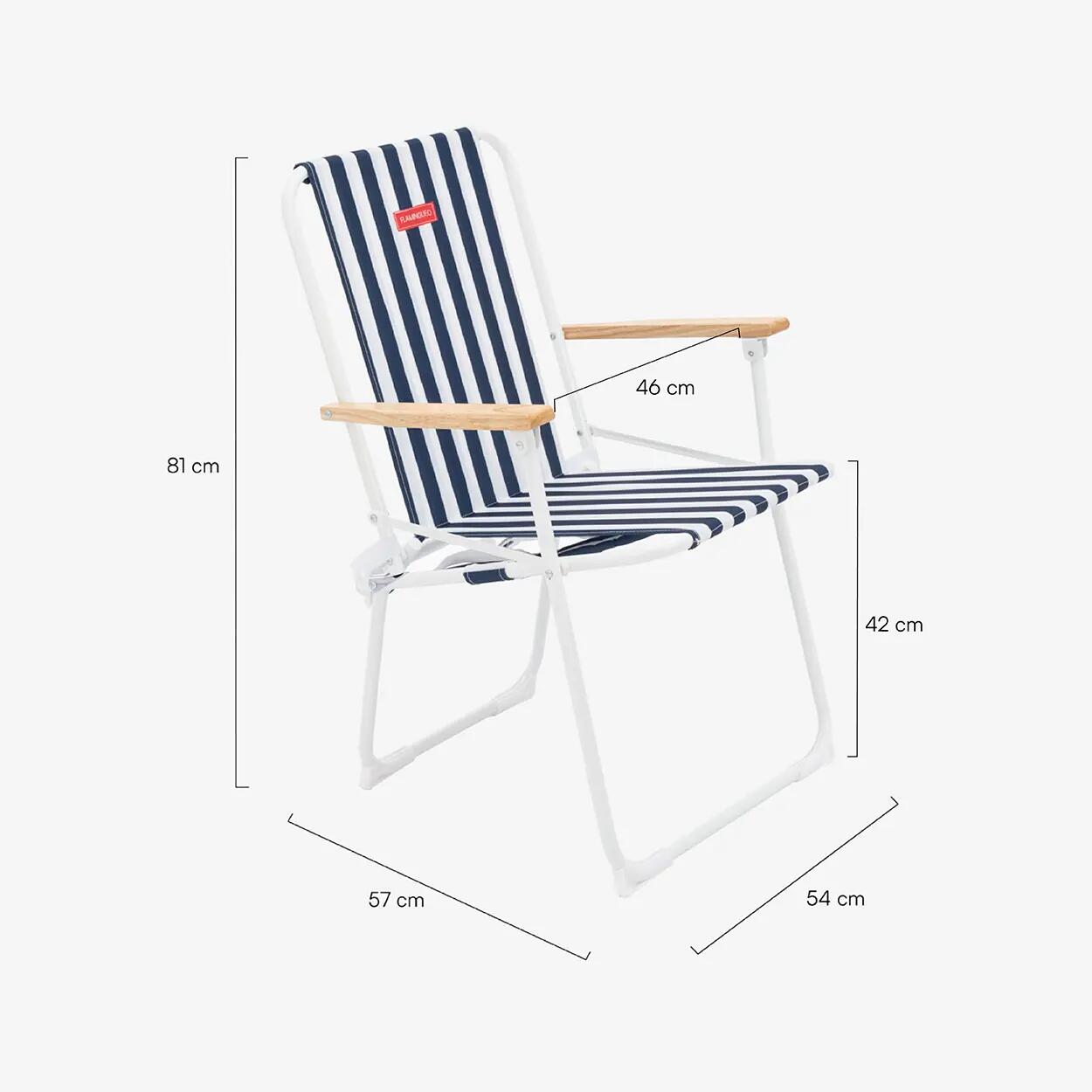 Flamingueo strandstuhl aluminium blau 6/6