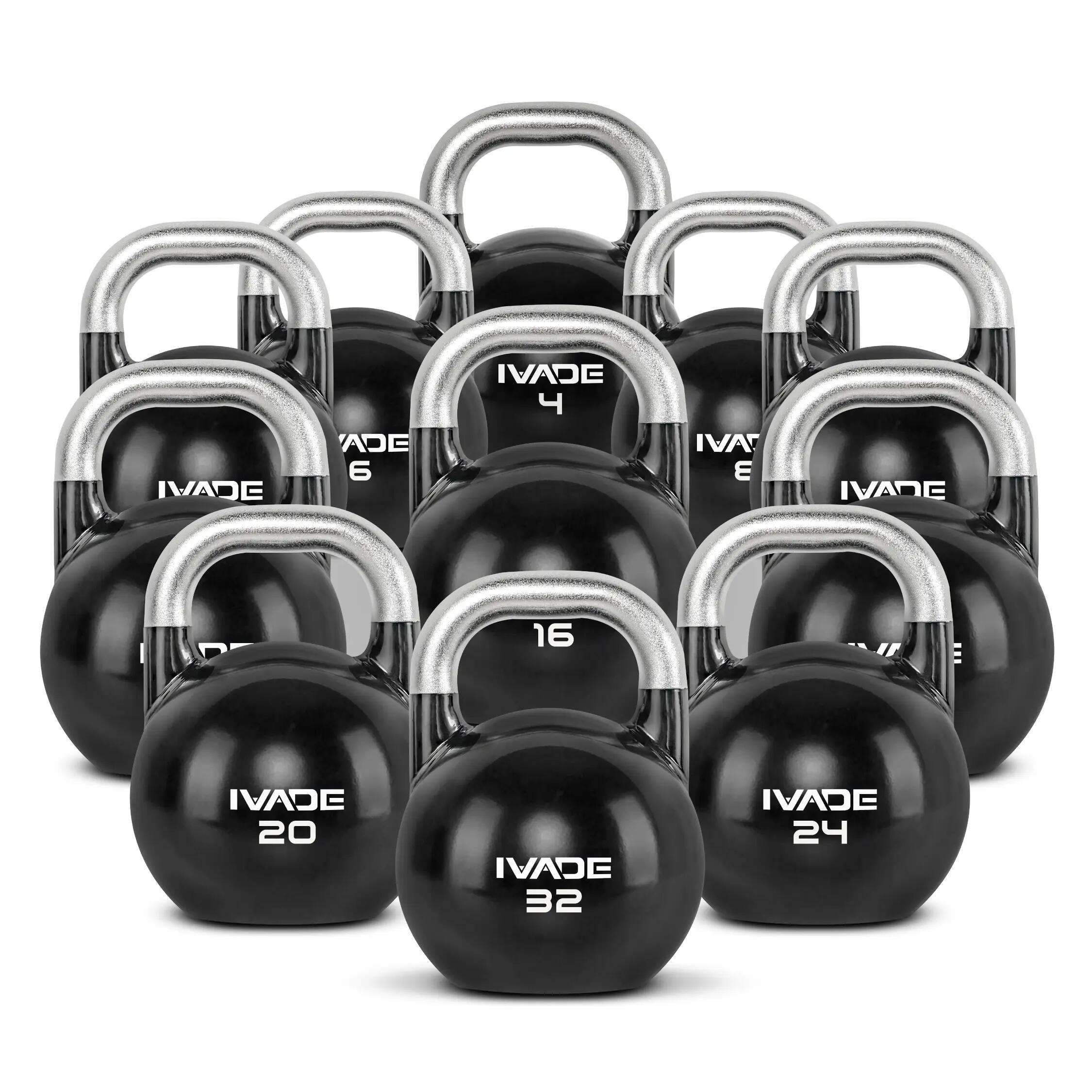 SET Competition Steel Kettlebell 4-32KG (MD2206) - IRONTEC