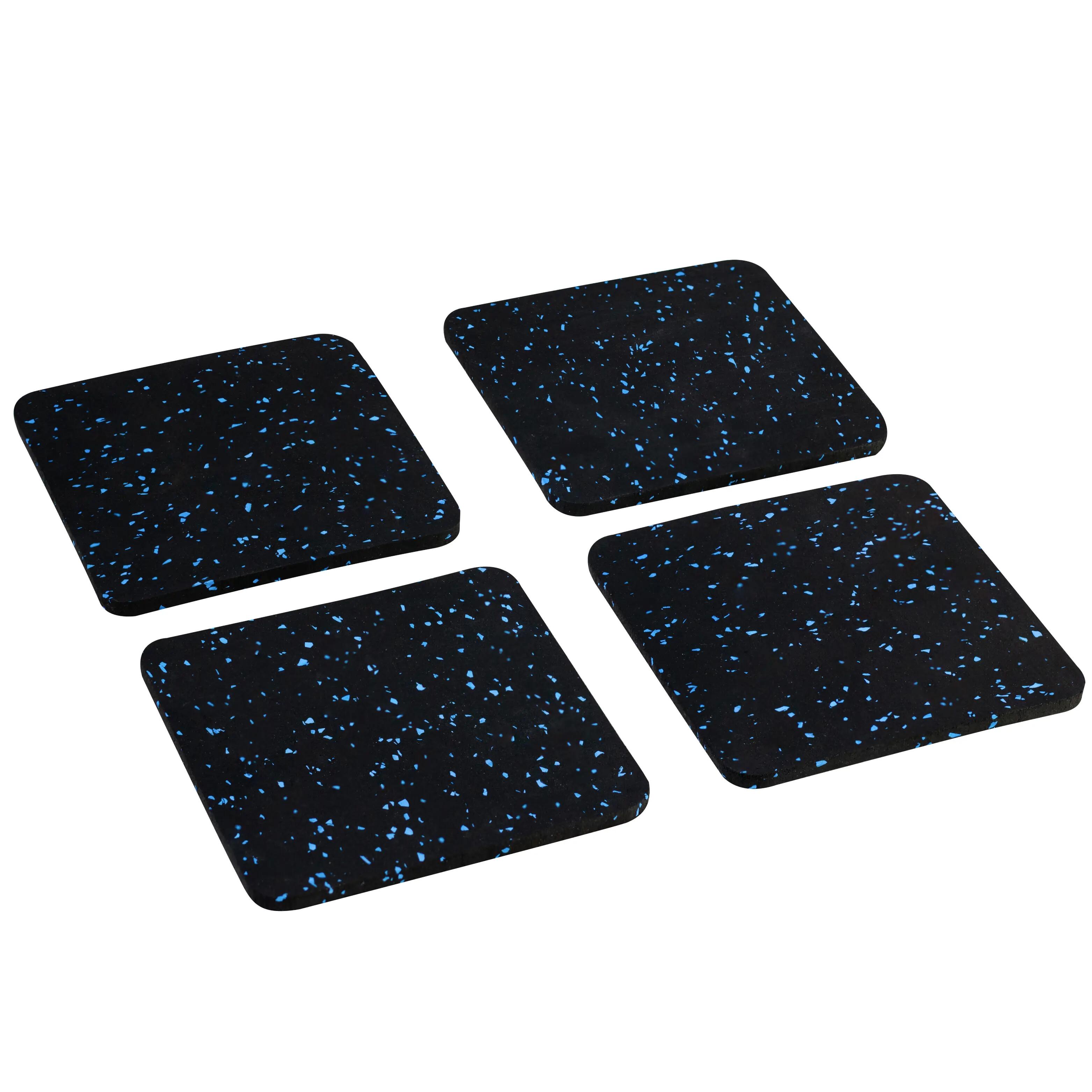 Equipment Floor Protection Mat 12 × 12 cm, 6 mm Thick (Set of 6) - IRONTEC