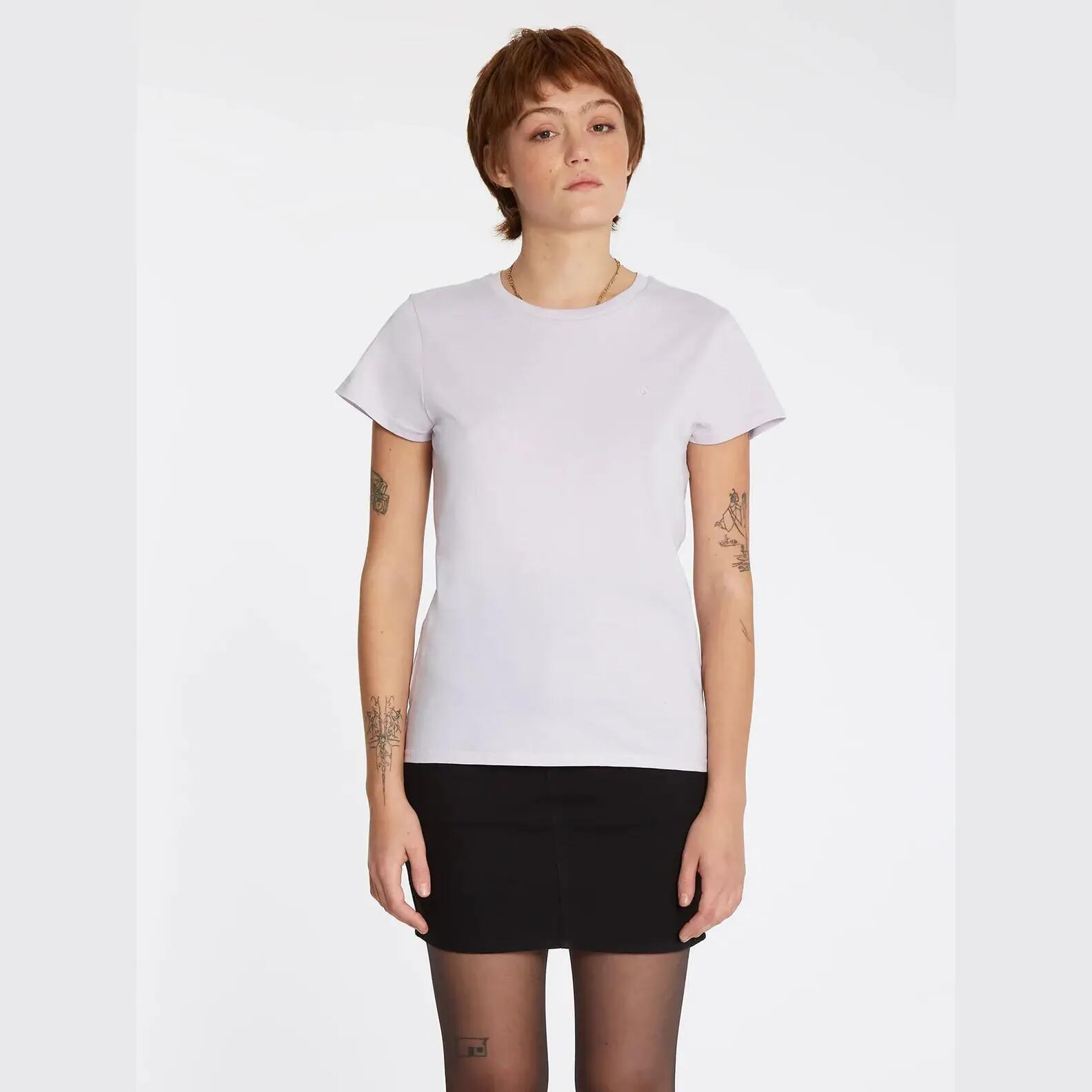 T-shirt - Skate - Mulher - Stone Blanks Tee Lavender - Branco/Lavanda 1/3