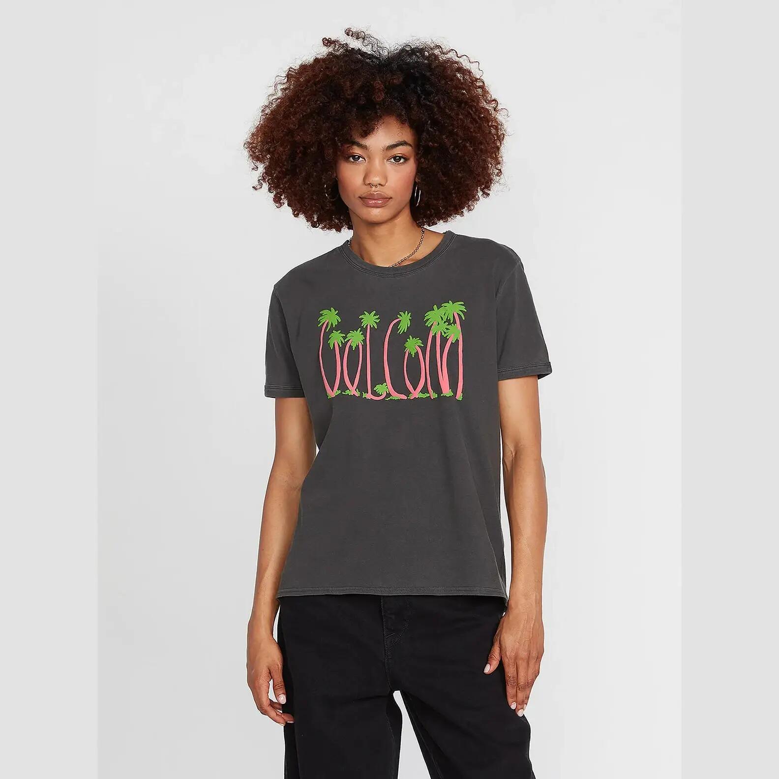 T-shirt - Skate - Femme - Truly Ringer - Regular fit - Preto 1/3