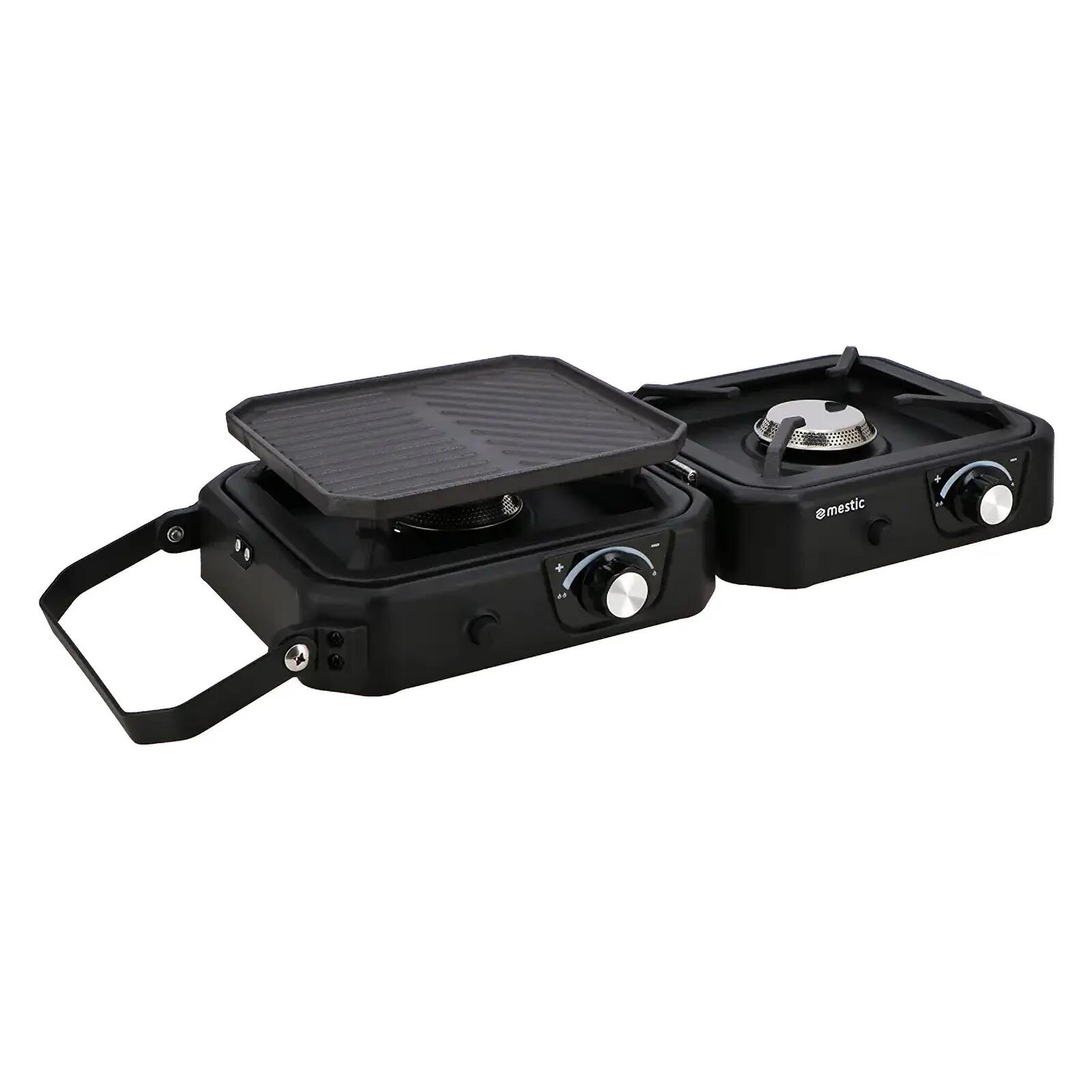 Hornilla de gas MGC-150 camping cartuchos 2 quemadores outdoor 2 x 1800 W 5/7