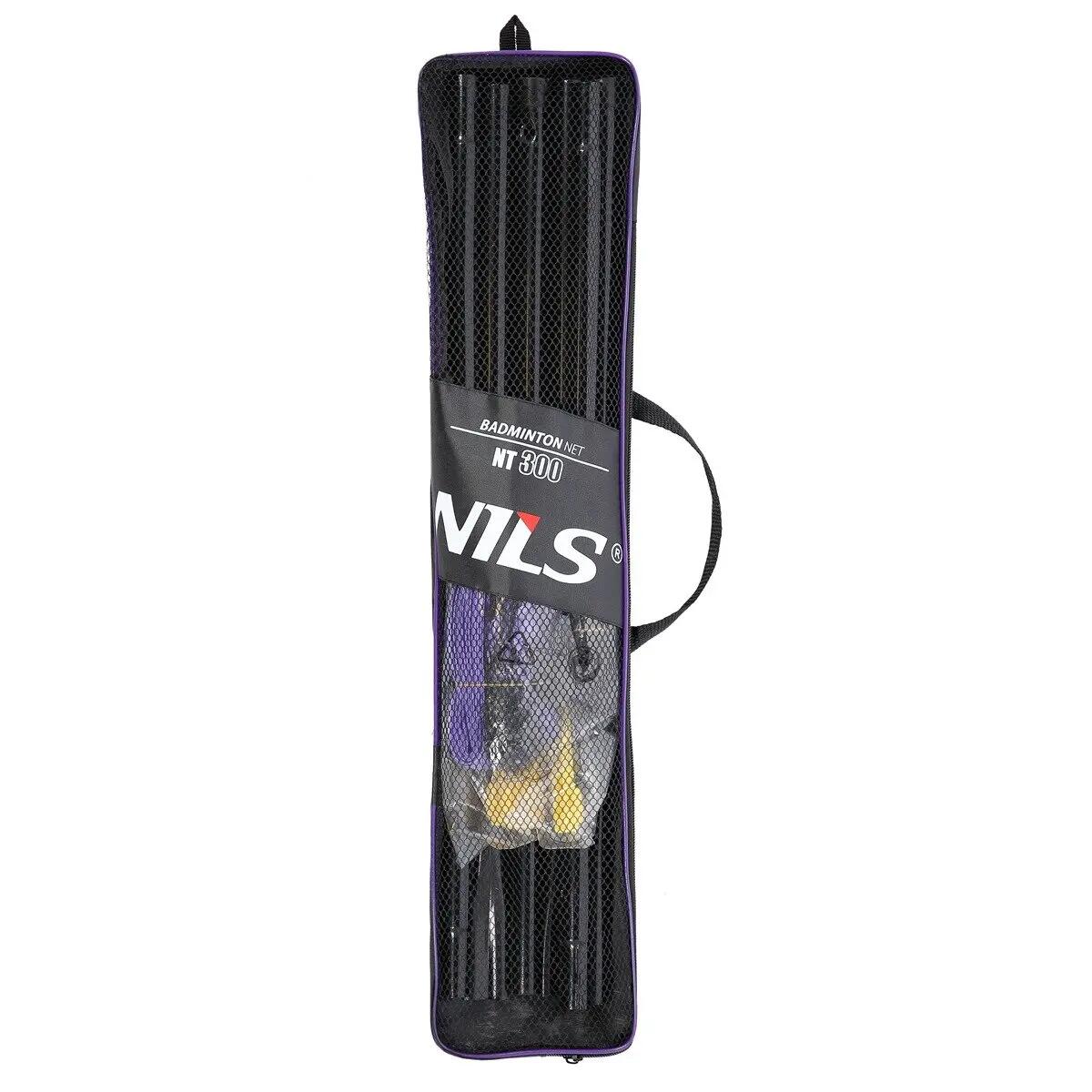 Filet de badminton + supports En métal Nils NT300 9/9