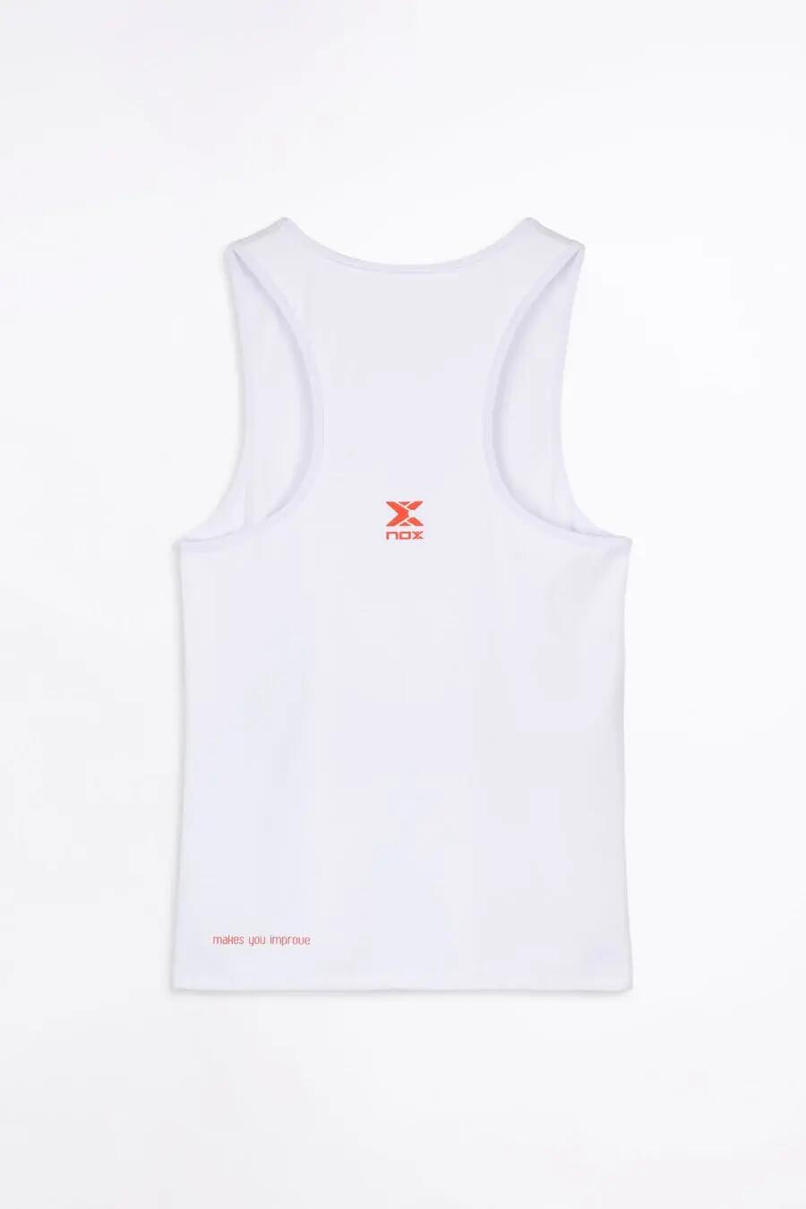 Maglietta Bretelle Nox Team Fit Donna Bianco 6/6
