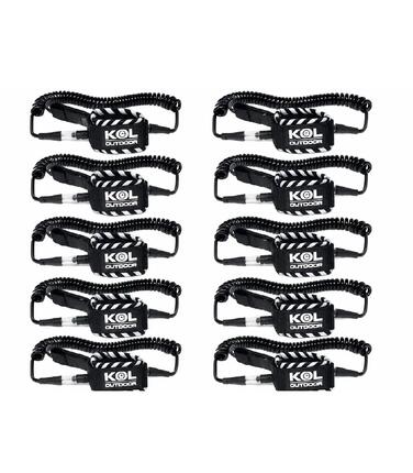Pack 10 Leash SUP 3m Sécurité Stand Up Paddle Cheville Bleu Loueurs