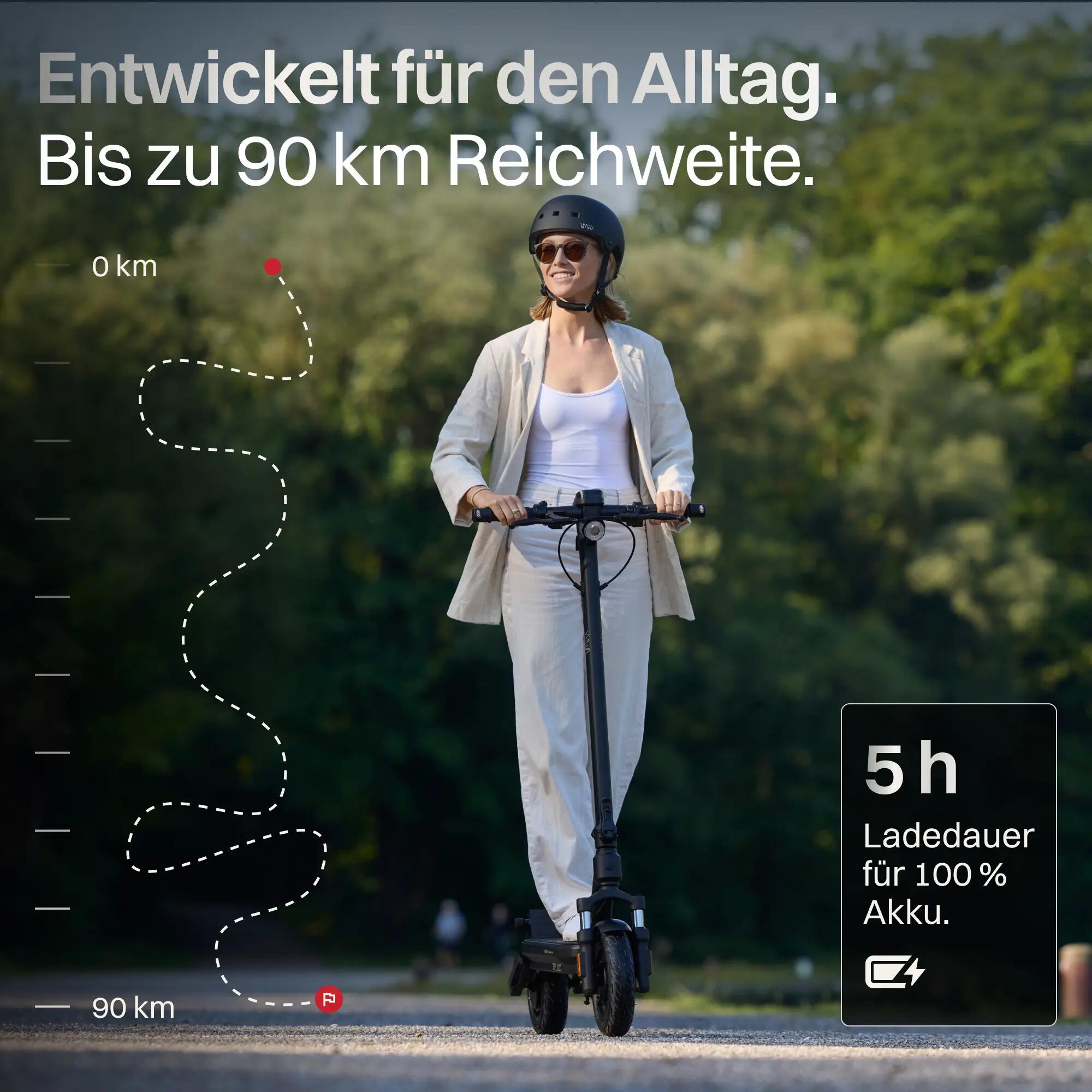 VMAX VX2 Lite E-Scooter mit Straßenzulassung – bis zu 90 km Reichweite 7/7