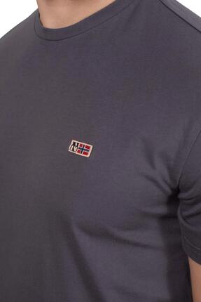 t-shirt - casual - homme - coton 100%, col rond, patch logo - blanc