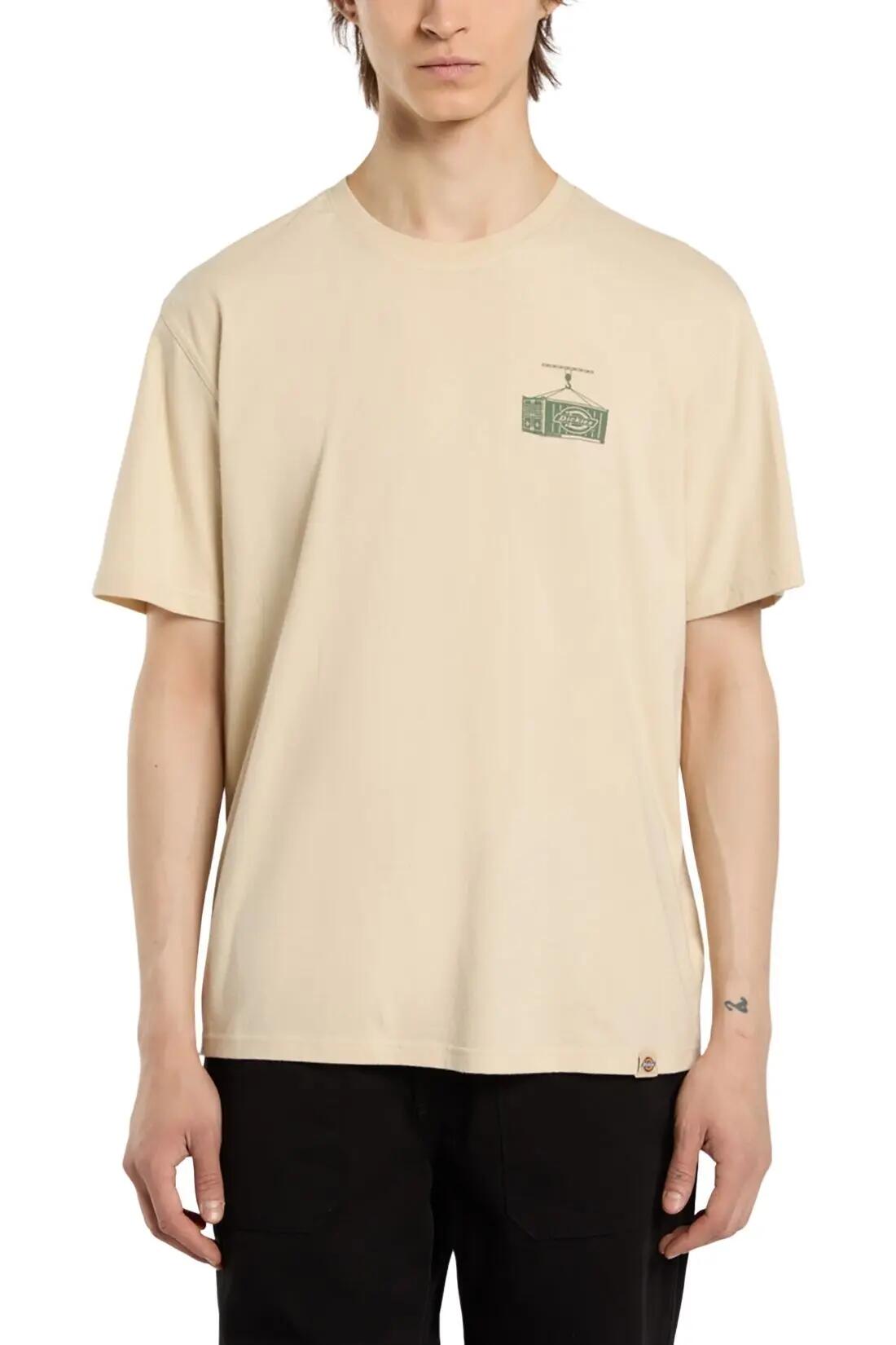 T-shirt - casual - homem - relaxed fit - estampado - sabbia 3/5
