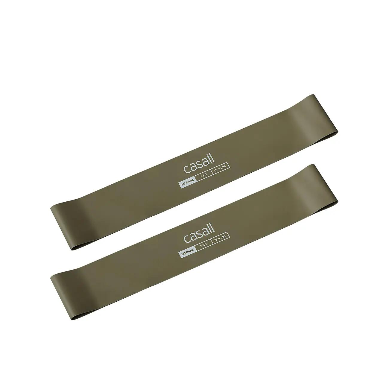 CASALL Rubber Band Light cvičební gumy - 2 ks zelené