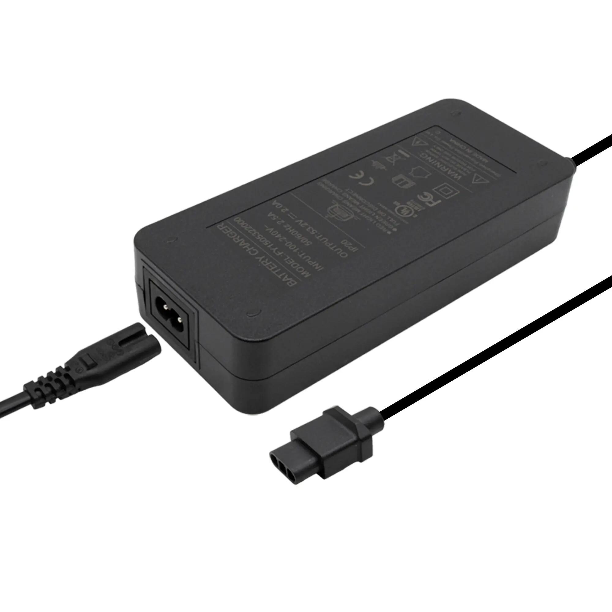 Cargador premium 48V (salida 53,2v) 2A para NIU -conector  SJT-125E 4/4