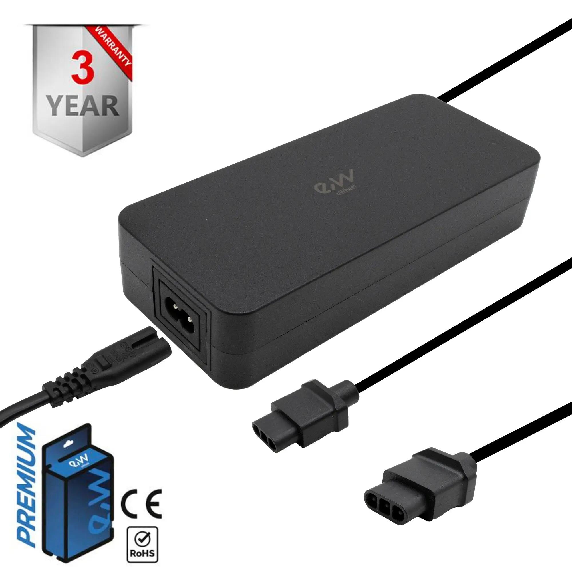 Cargador premium 48V (salida 53,2v) 2A para NIU -conector  SJT-125E 2/4