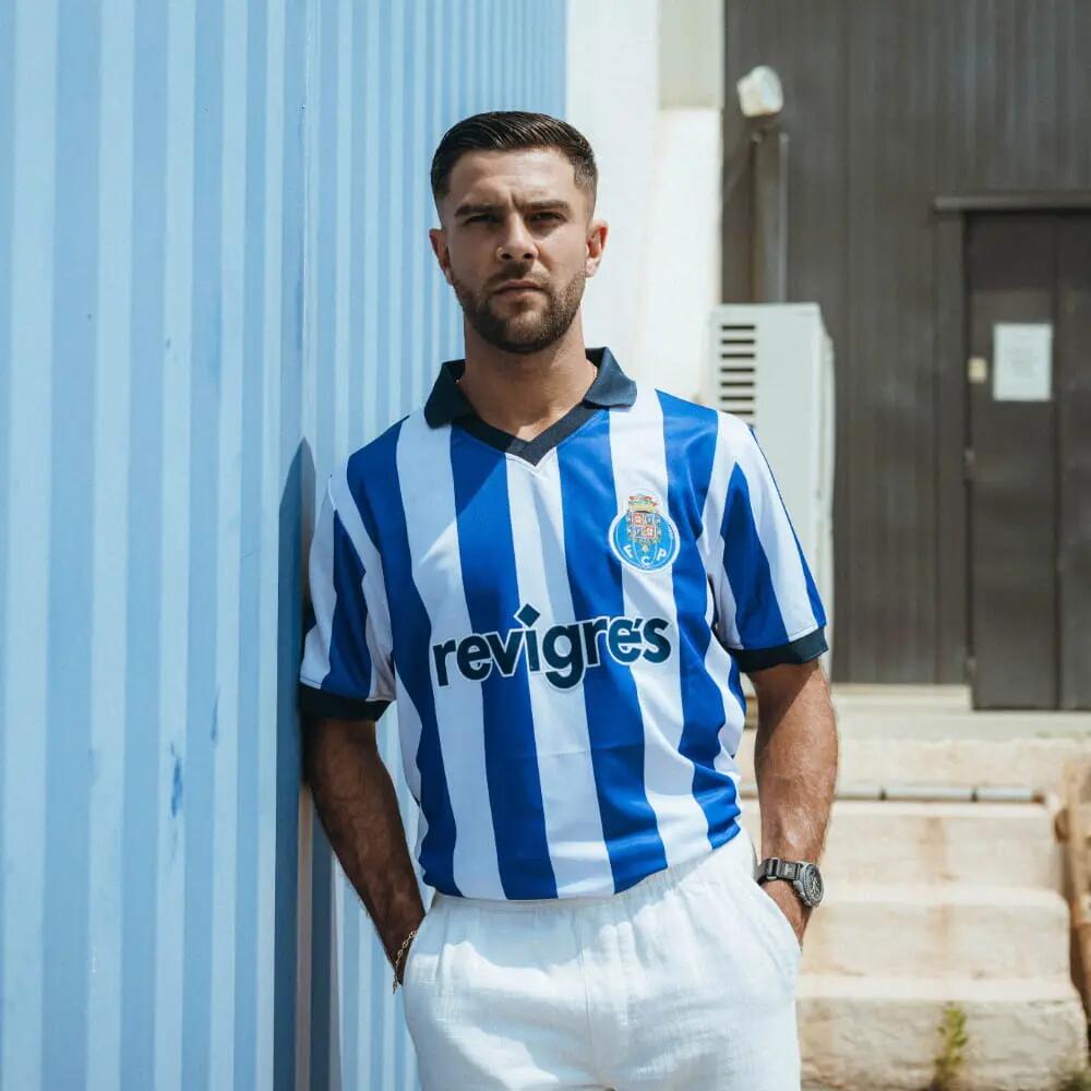 Maillot de football rétro - Homme - FC Porto 2002 - Manches Courtes - Blanc/Bleu 2/7