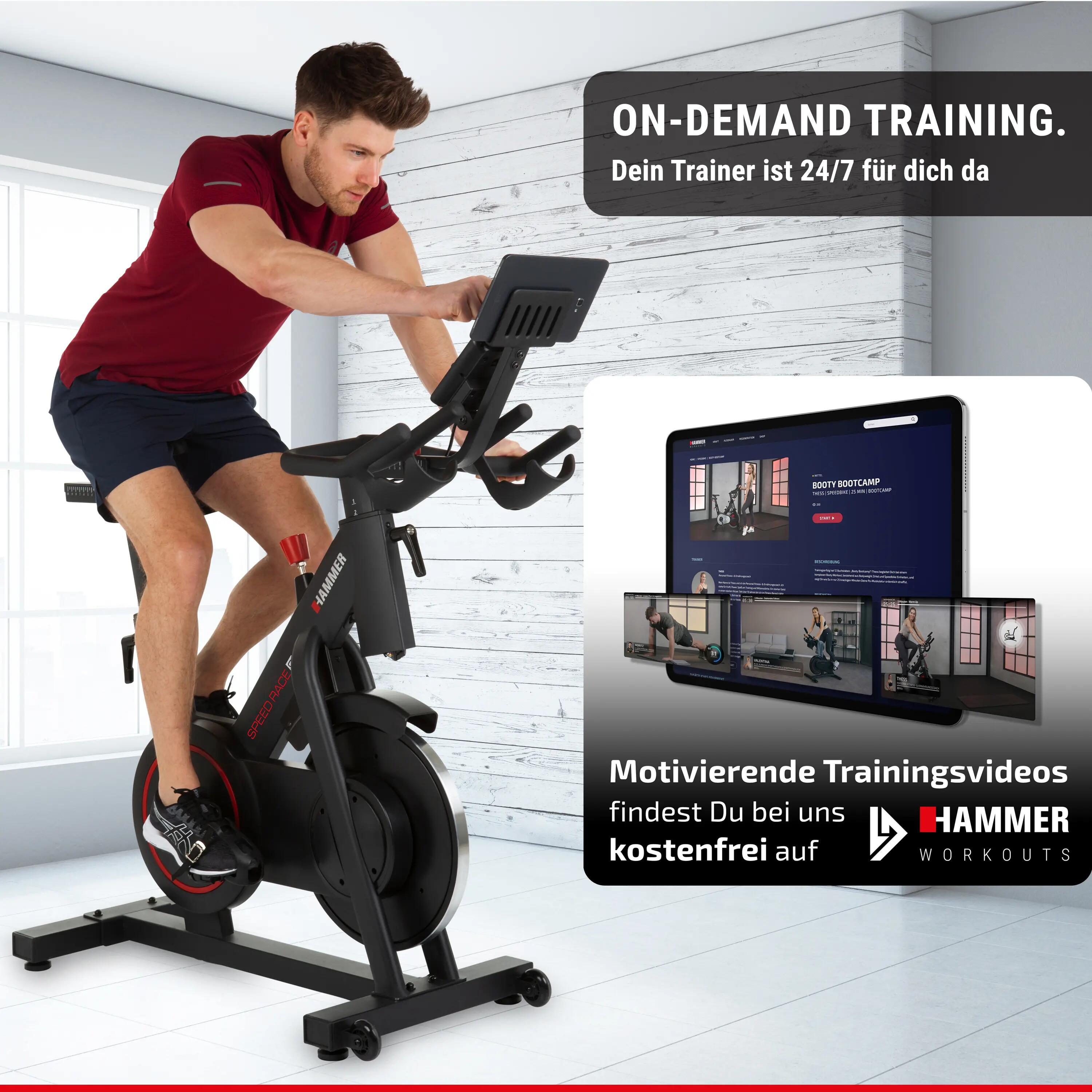 Bicicleta ciclo indoor Hammer SPEED RACE S, con envío y montaje incluido 3/12